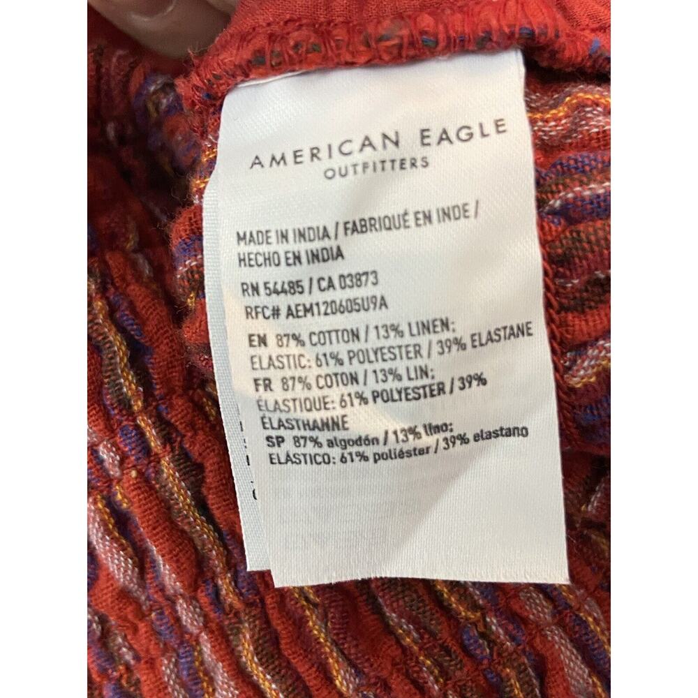 American Eagle Girls Juniors Striped Bustier Padded Tank Top Size Medium (1076) - Picture 7 of 7
